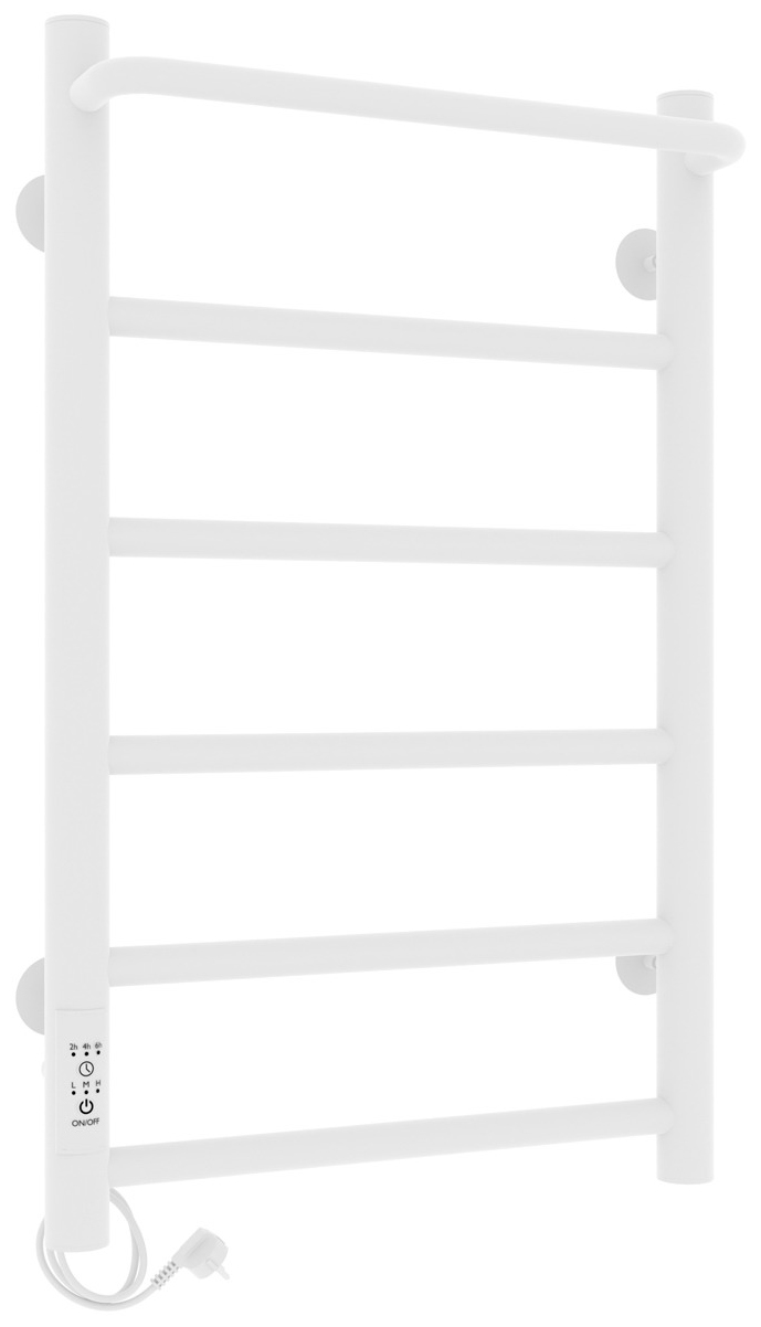 

Полотенцесушитель электрический Laris Прайм ЧК П6, 400х600, белый муар, левое подключение (75201059)