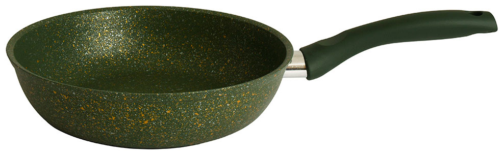 Сковорода Kukmara 22 см, с ручкой, Trendy style malachite (220tsml)