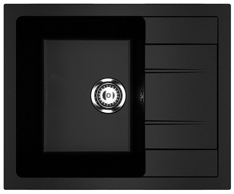 Изображение товара Кухонная мойка Ulgran U-607 ультра-черный для малогабаритной кухни