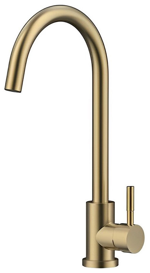 Изображение товара Кухонный смеситель Raiber Graceful/золото (RPG-012)
