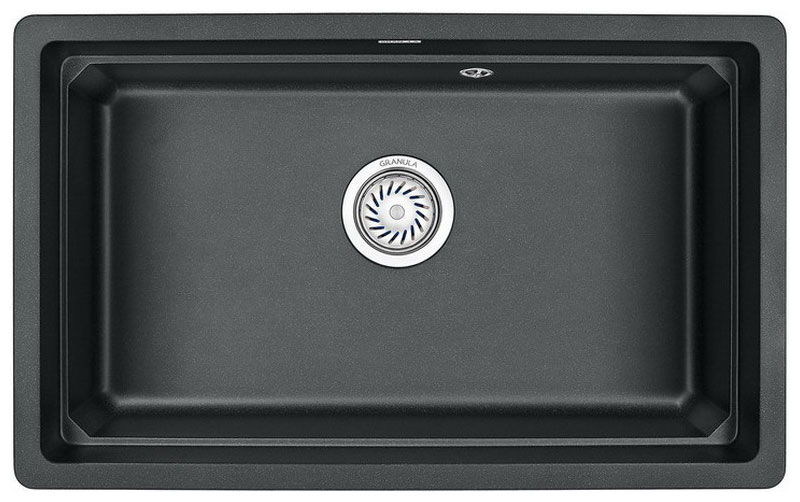 Изображение товара Кухонная мойка Granula Kitchen Space 7303U чёрная прямоугольная кварц 80 см