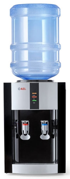 

Кулер для воды AEL TK-AEL-47 black/silver, Черный/серебристый