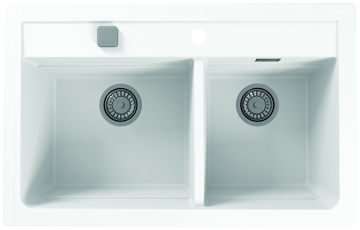 

Кухонная мойка Alveus GRANITAL ATROX 50 ARCTIC - G11 с сифоном 1132822 (1131997), Белый