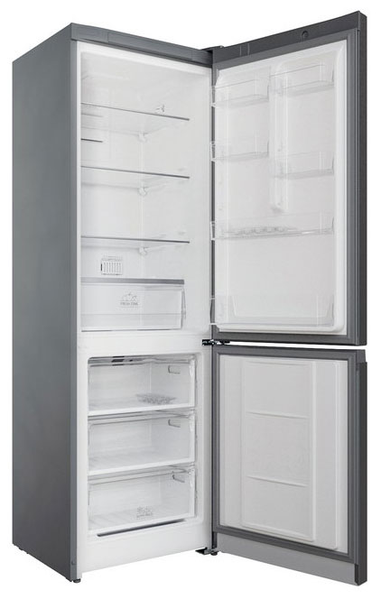 Двухкамерный холодильник Hotpoint HTR 5180 MX холодильник indesit its 5180 w двухкамерный класс а 298 л no frost белый