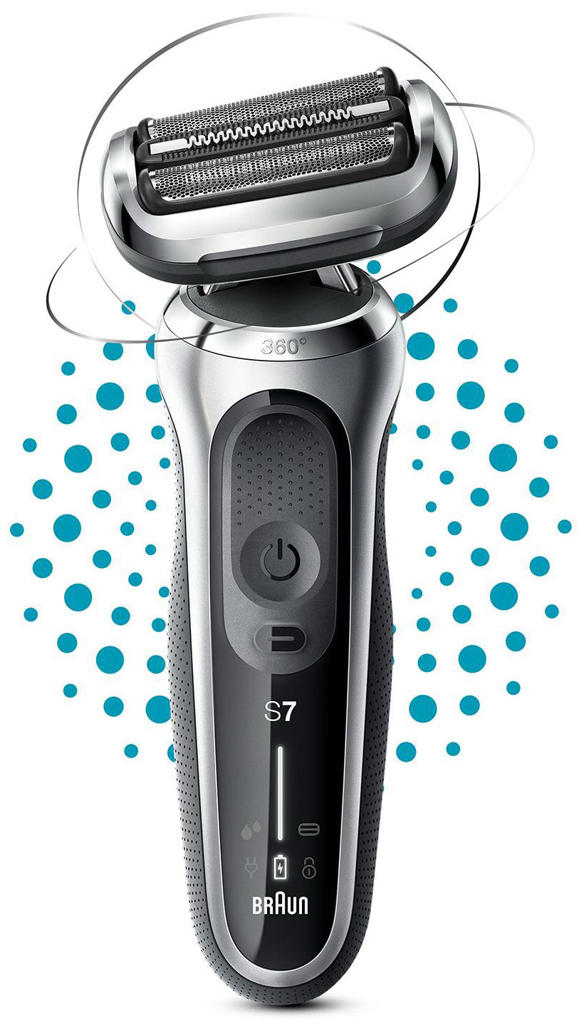 Изображение товара Электробритва Braun S7 71-S1000s, Silver, Wet Dry, 360° (Б0058419)