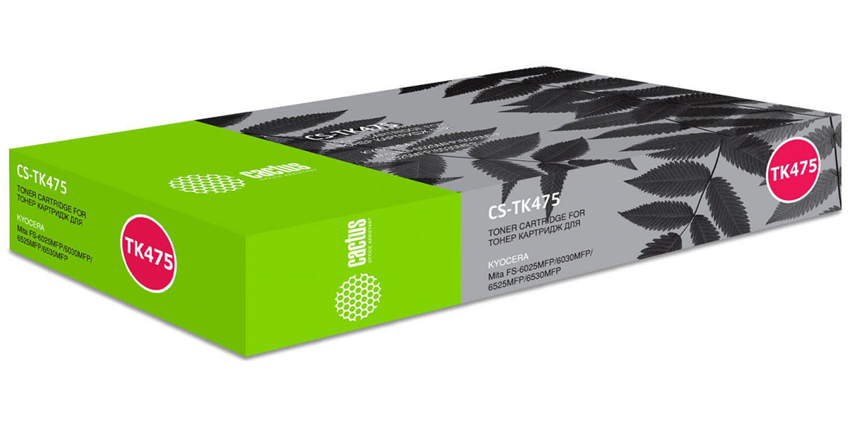Изображение товара Тонер-картридж Cactus CS-TK475 для KYOCERA FS-6025MFP/B, ресурс 15000 страниц