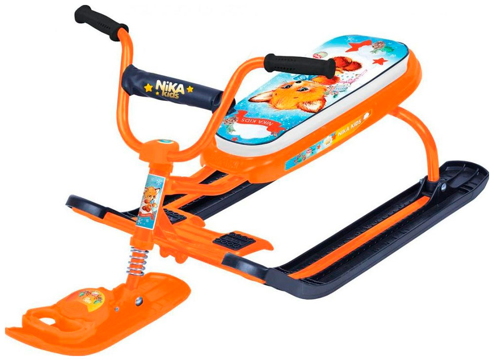 

Снегокат Ника джамп, с лисенком (СНД1/Л2), Оранжевый с рисунком