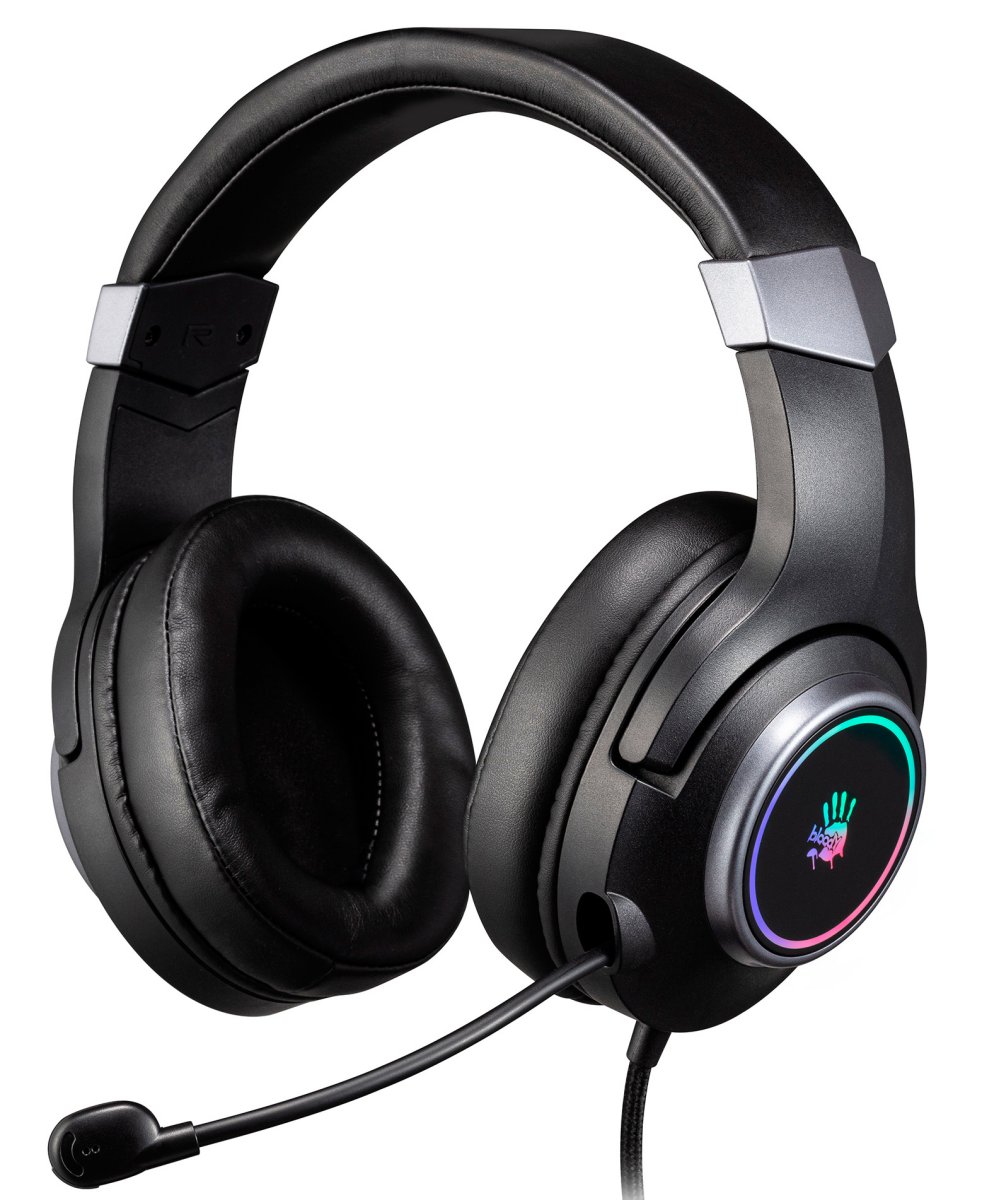 Изображение товара Наушники с микрофоном A4Tech Bloody G350 USB черные 2м мониторные оголовье