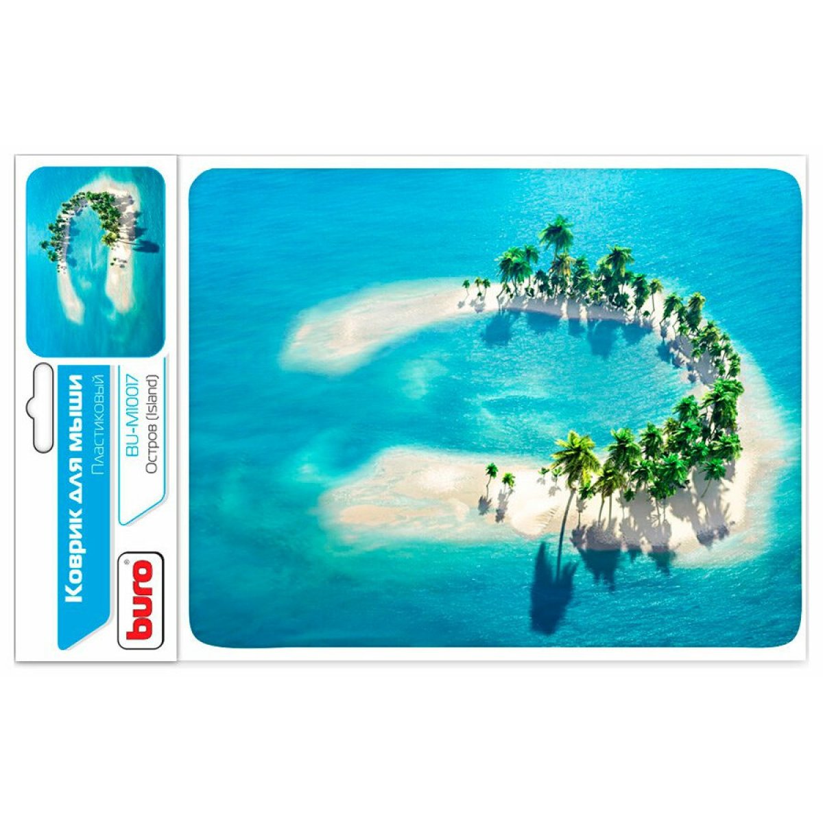 Изображение товара Коврик для мышек Buro BU-M10017 Мини рисунок 230x180x2мм