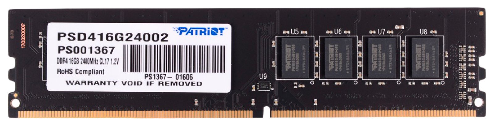 Изображение товара Оперативная память Patriot Memory DDR4 16GB 2400MHz Signature Line