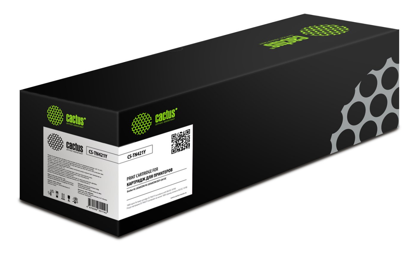 Изображение товара Картридж лазерный Cactus CS-TN421Y желтый 1800 страниц для Brother
