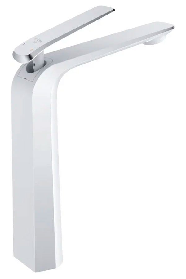 

Смеситель для раковины Rose R13F, белый (R1311F), Белый/хром