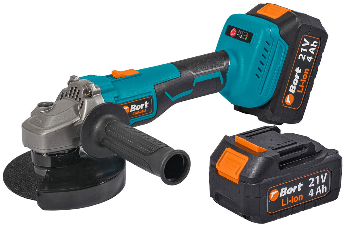 Изображение товара Машина шлифовальная угловая Bort аккумуляторная (BWS-21Li)