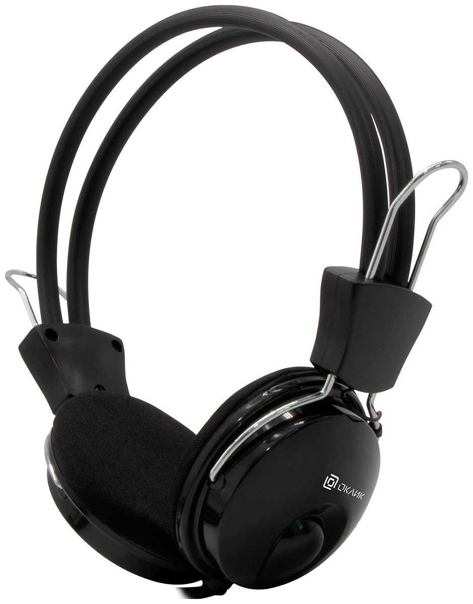 Изображение товара Наушники с микрофоном Oklick HS-M200, черный, 1.8м, накладные (1532011) Изображение товара Наушники с микрофоном Oklick HS-M200, черный, 1.8м, накладные (1532011)