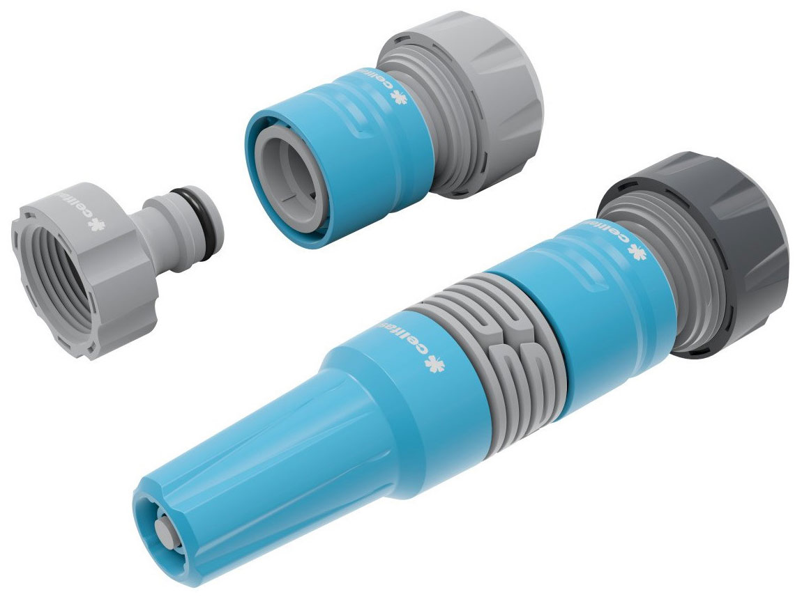 Изображение товара Набор с прямым оросителем Cellfast IDEAL 3/4 для полива сада