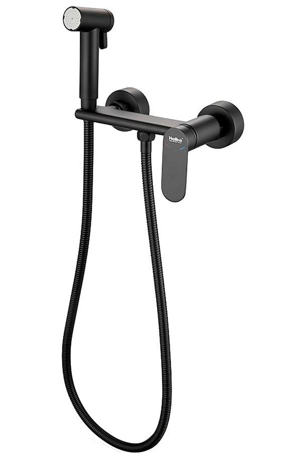 Изображение товара Гигиенический душ со смесителем Haiba черный (HB5516-7)