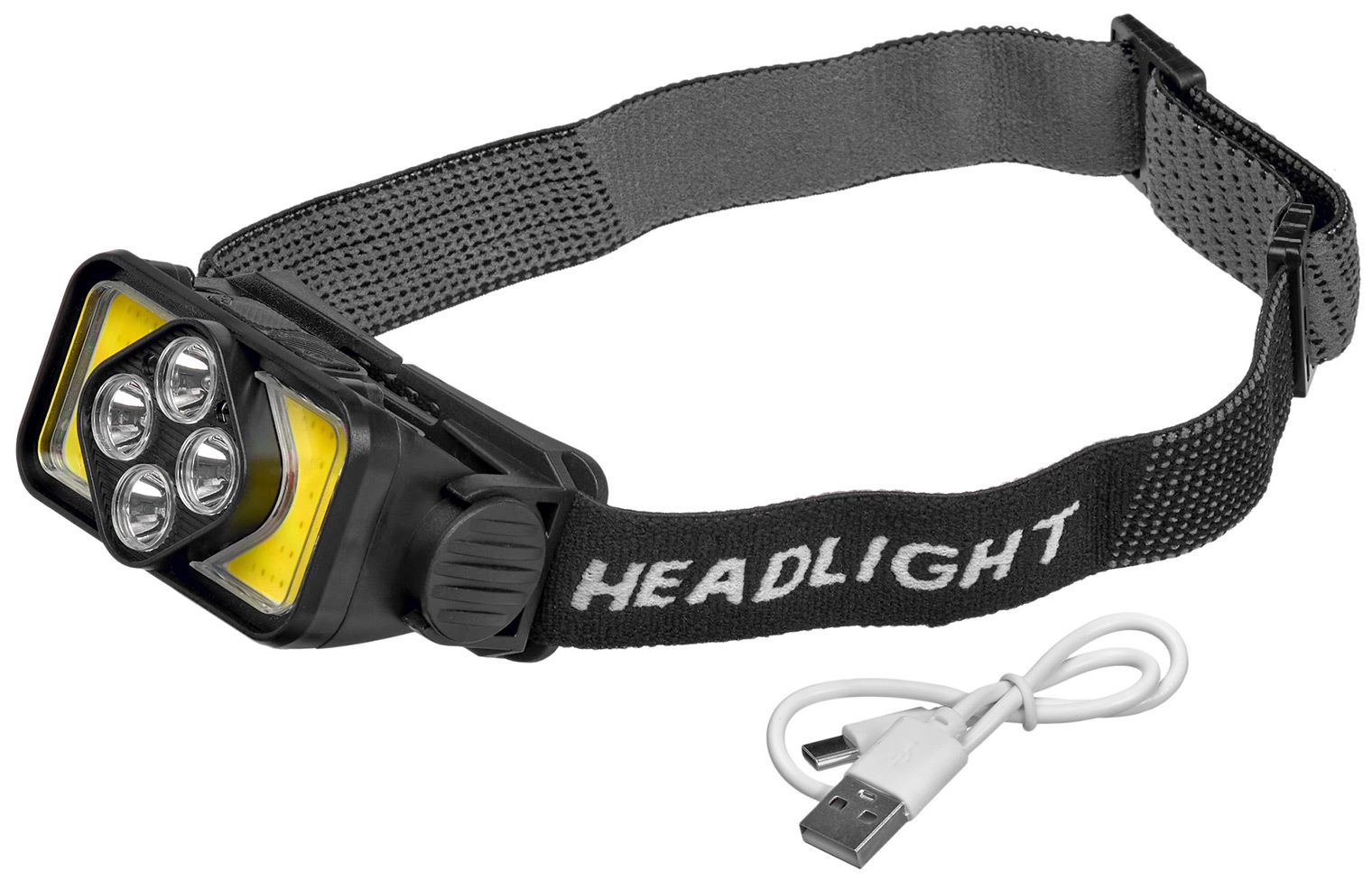 Изображение товара Фонарь FOCUSray 1304 налобный черный яркий свет для активного отдыха и работы