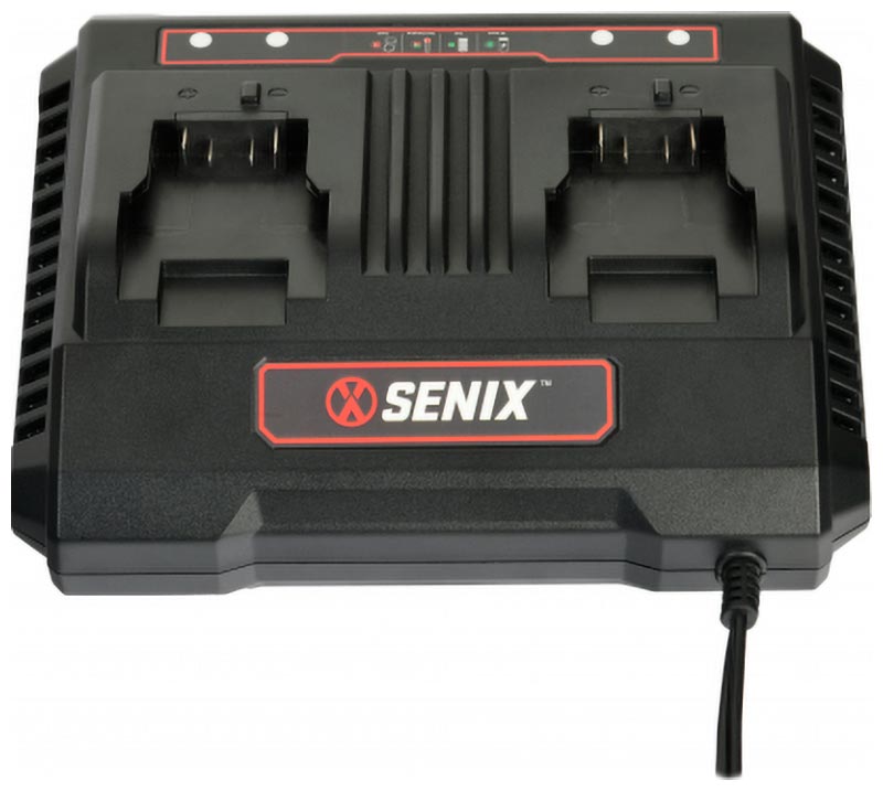 Изображение товара Зарядное устройство Senix X2 20В 6А для Li-Ion аккумуляторов с двумя слотами