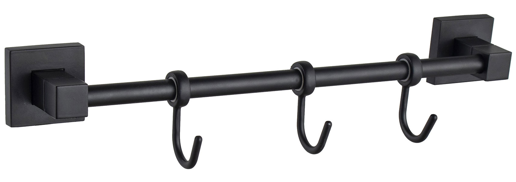 Изображение товара Планка с крючками для полотенец D-Lin D222/черный (D288222-3)