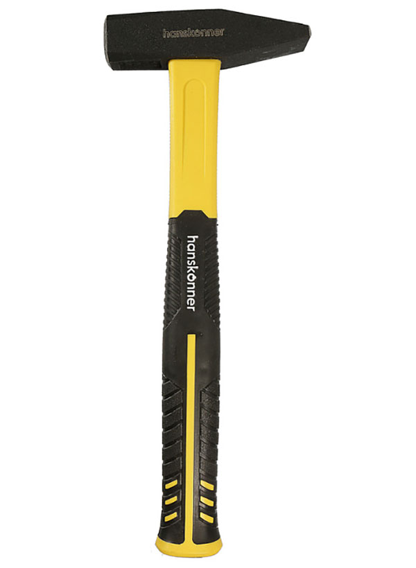 Изображение товара Молоток слесарный Hanskonner HK1010-83-500 УСИЛЕННЫЙ, фиберглкованый боек, 500 гр
