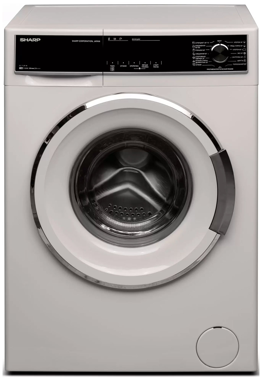 Изображение товара Стиральная машина Sharp ES-712R-W 7 кг 1200 об/мин А+++ фронтальная