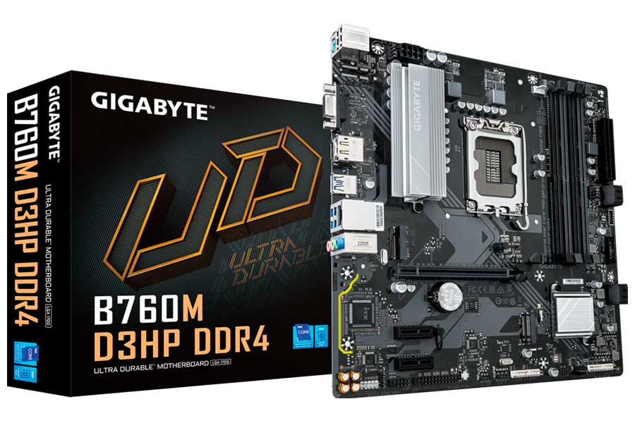 

Материнская плата Gigabyte B760M D3HP DDR4 (LGA1700, mATX), Черный