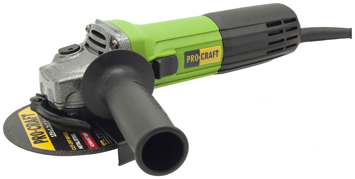 Изображение товара Углошлифовальная машина (болгарка) Procraft PW1100, 125 мм, сетевая