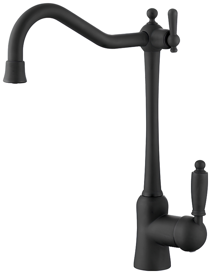 Изображение товара Смеситель для кухни Kaiser Vincent 31944-9 черный матовый с вращающимся изливом