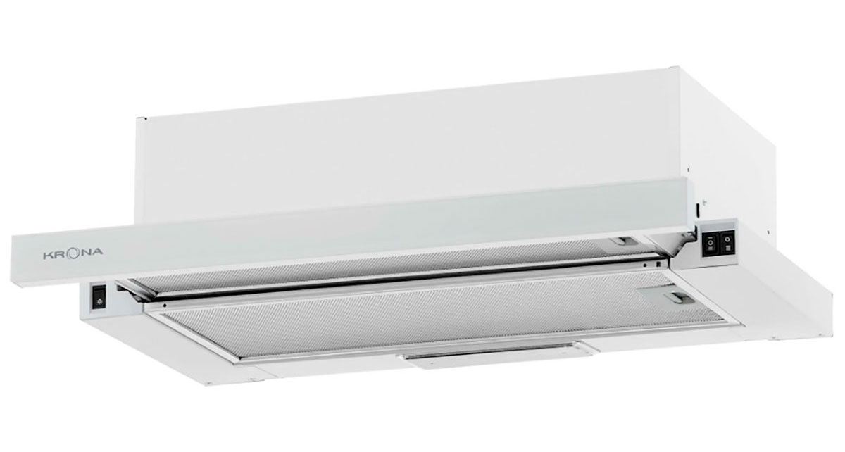 Изображение товара Вытяжка Krona KAMILLA 600 AIR 2W 2 мотора, панель из закаленного стекла