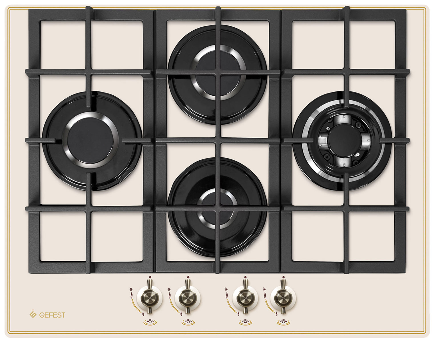Изображение товара Газовая варочная панель Gefest ПВГ 2231-01 В85 с 4 конфорками и газ-контролем