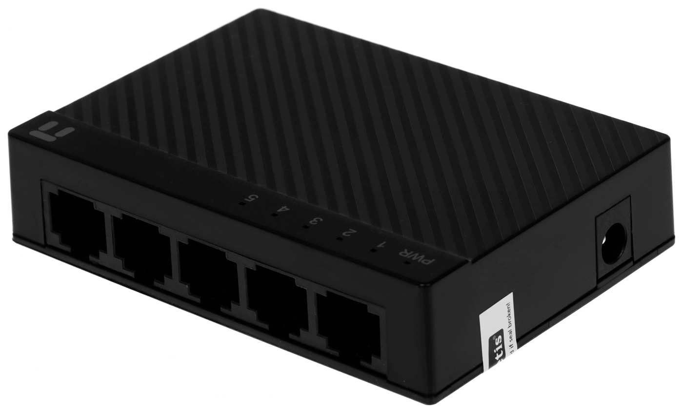 Изображение товара Коммутатор Netis ST3105C неуправляемый 5 портов 10/100 Мбит/с, пластиковый корпус