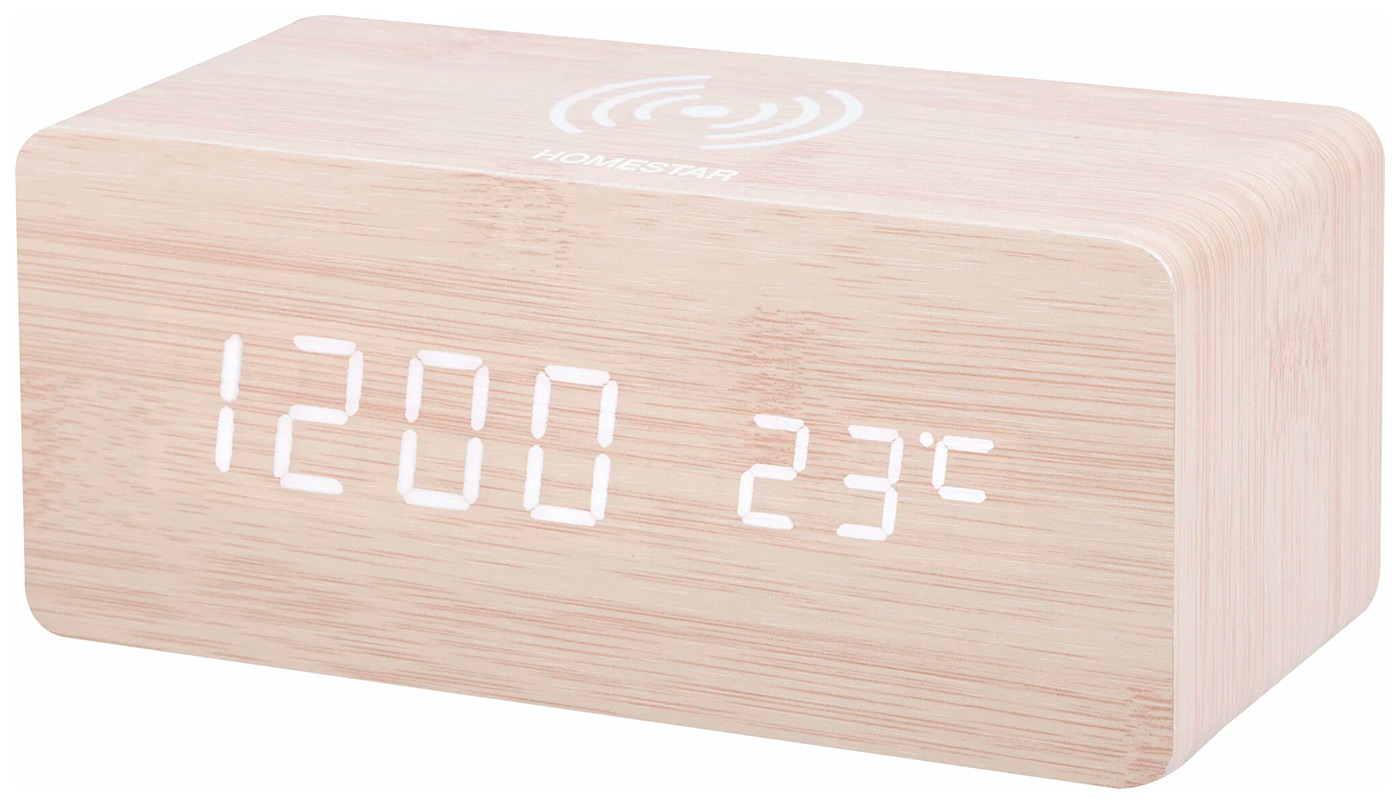 Изображение товара Часы электронные с беспроводной зарядкой Homestar HS-0123 (107615)