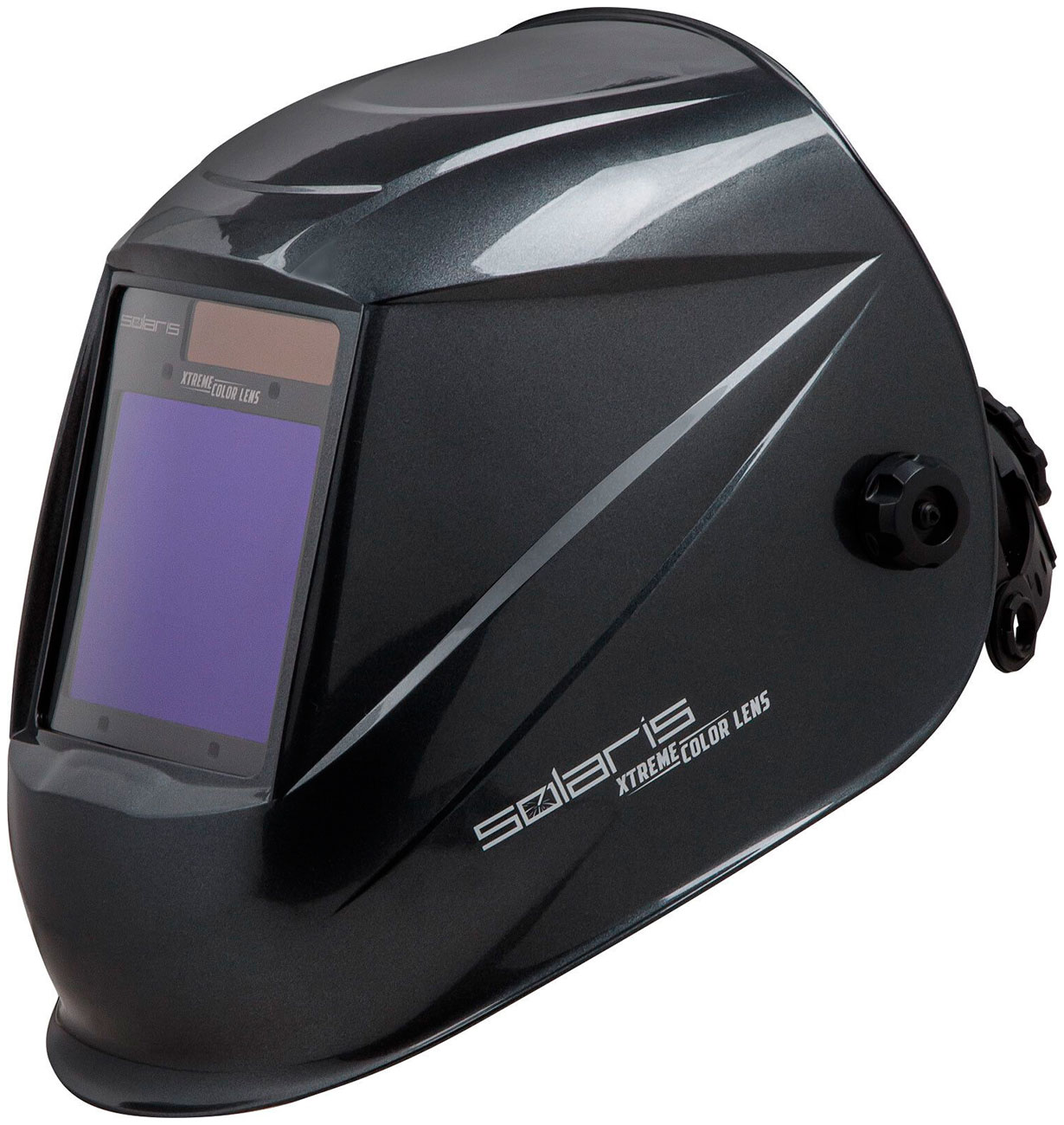 Изображение товара Щиток сварщика с самозатемняющимся светофильтром Solaris ASF820X (серый металлик)