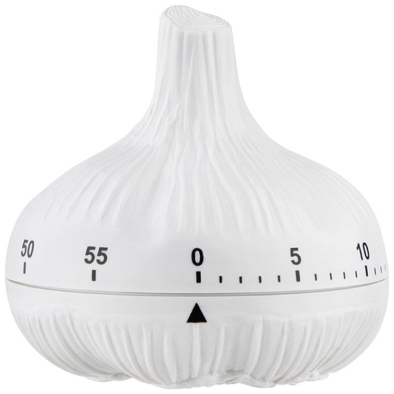 Изображение товара Кухонный таймер Mallony Чеснок 7.2х7.2 см белый