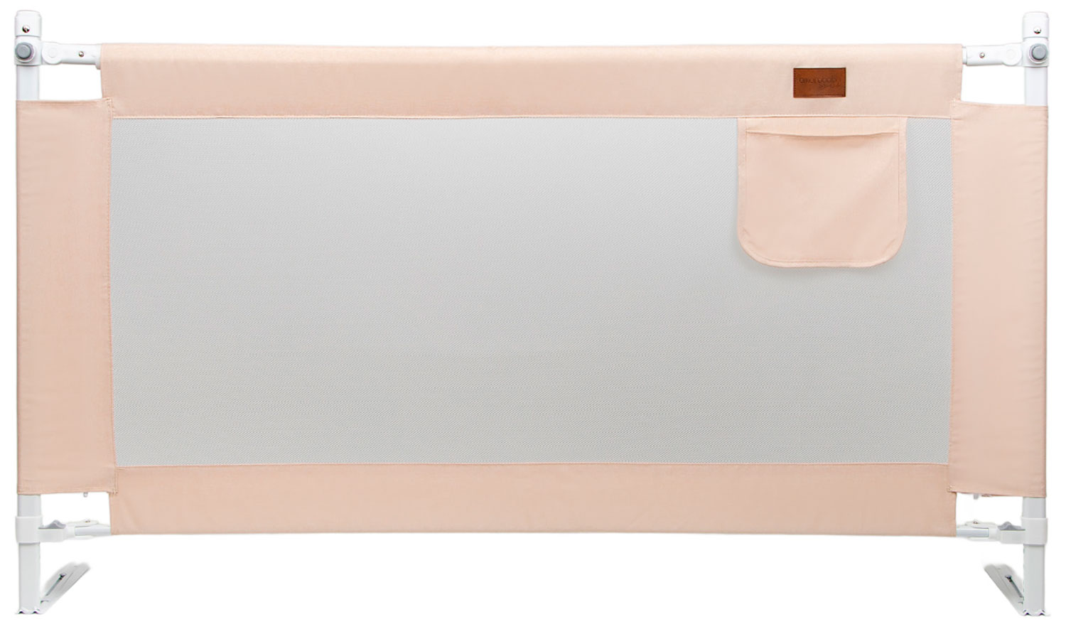 Изображение товара Барьерный чехол для кровати Amarobaby Linear бежевый 120 см AB-LIN-BSR-BE-120