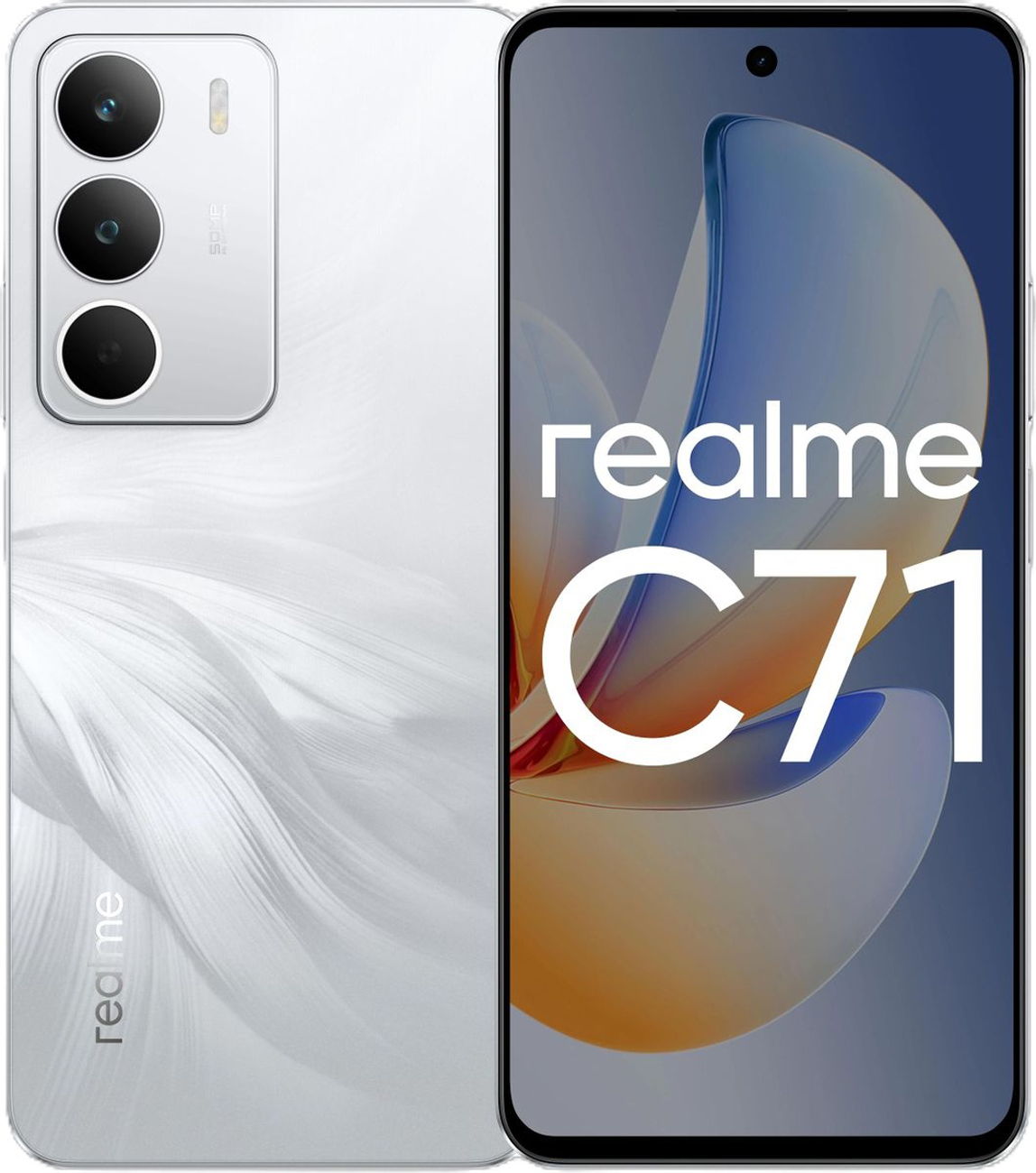 Изображение товара Смартфон Realme C71 RMX5303 256ГБ 8ГБ белый Android 15 IP64