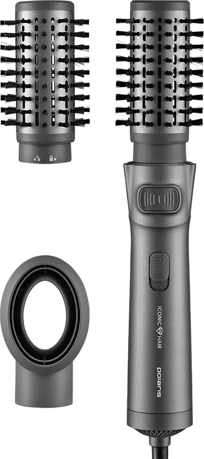 Изображение товара Фен-расческа Polaris PHSB 1100Ri, графитовый