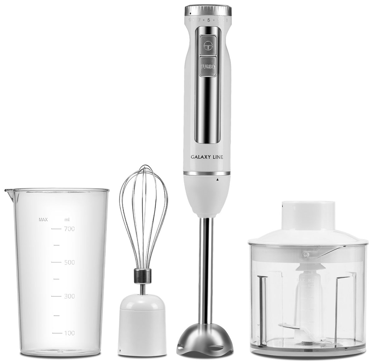 Изображение товара Погружной блендер Galaxy Line GL 2145 мощный 1300 Вт с насадками