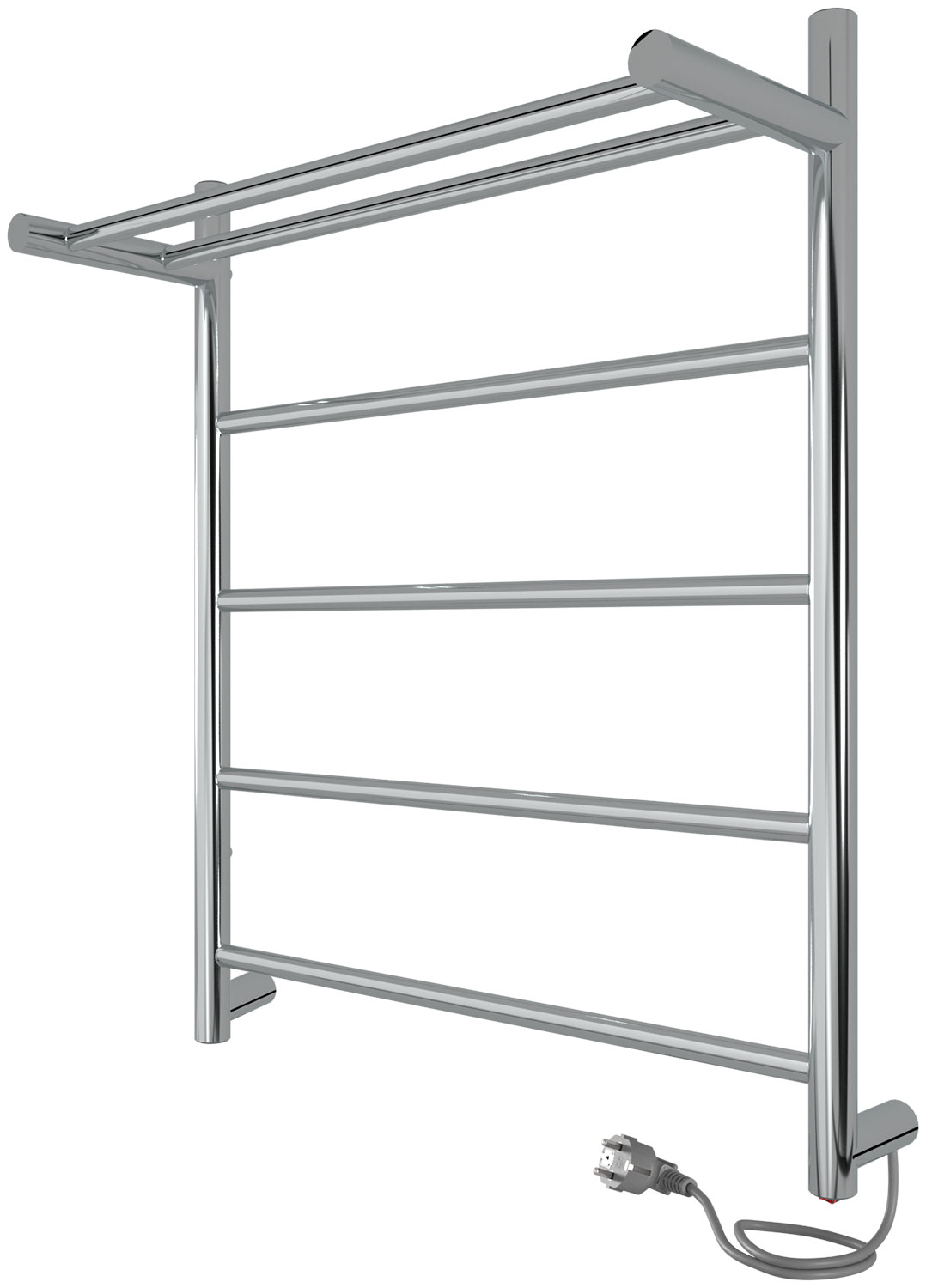 Изображение товара Электрический полотенцесушитель INDIGO Line с полкой хром 600х500