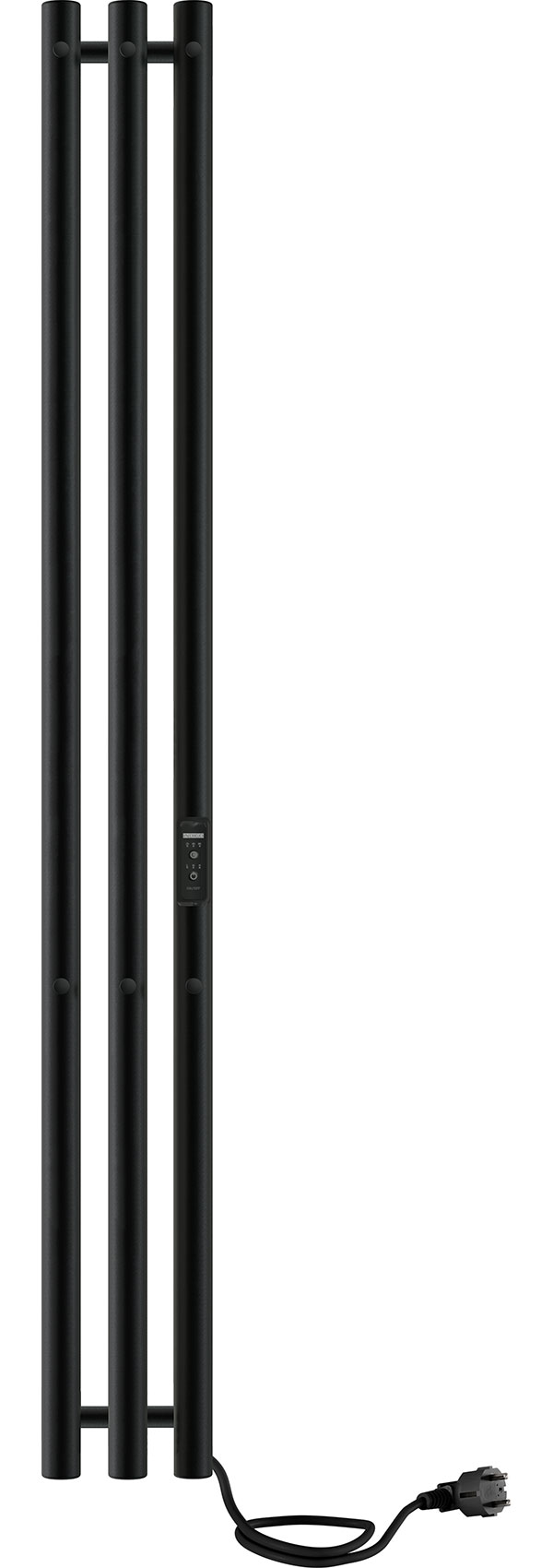 Изображение товара Электрический полотенцесушитель Indigo Style 3, без полки, черный муар (LSE120-13BRRt)