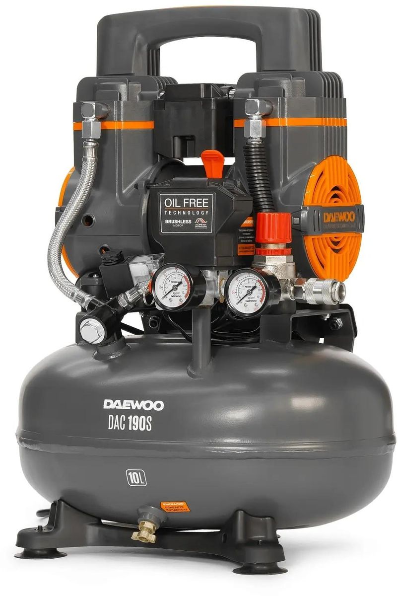 

Безмасляный компрессор высокой производительности Daewoo Power Products DAC 190S, Серый