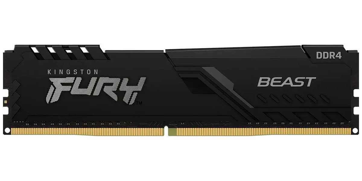 Изображение товара Оперативная память Kingston DDR4 8GB 3200MHz FURY Beast Black (KF432C16BB/8WP)