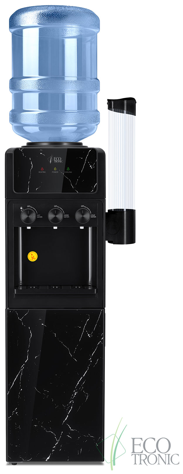 Изображение товара Напольный кулер для воды Ecotronic K25-LCE черный с шкафчиком