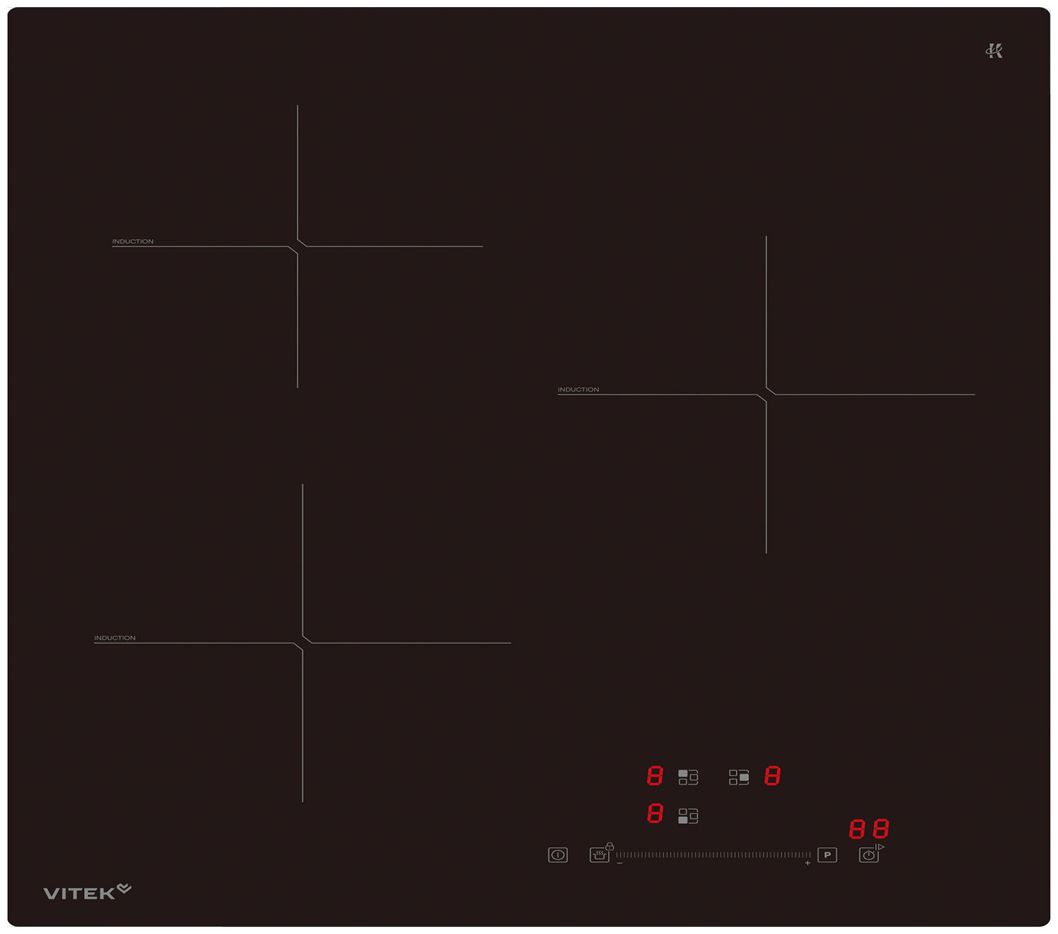 Изображение товара Электрическая варочная панель Vitek VHI4310 с индукционными конфорками