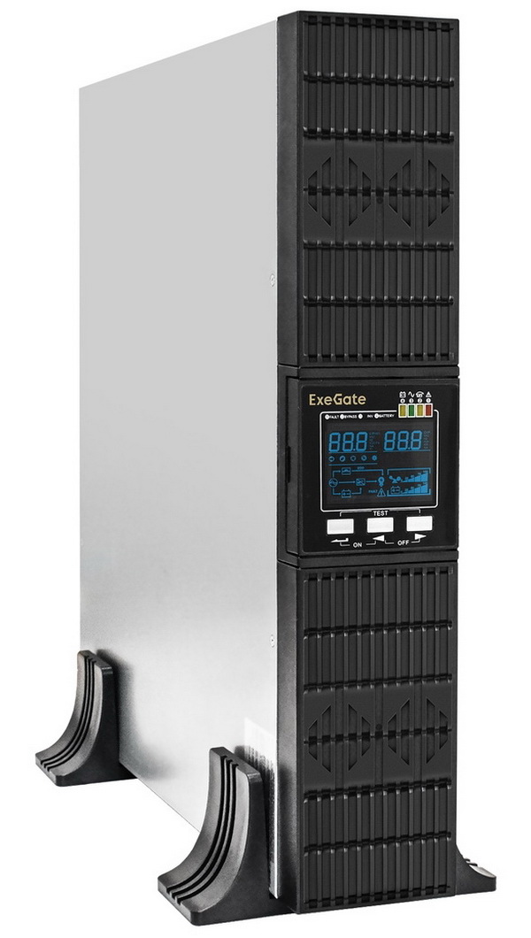 

Источник бесперебойного питания ExeGate ULS-3000.LCD.AVR.6C13.USB.RS232.SNMP.BC.2U, Черный