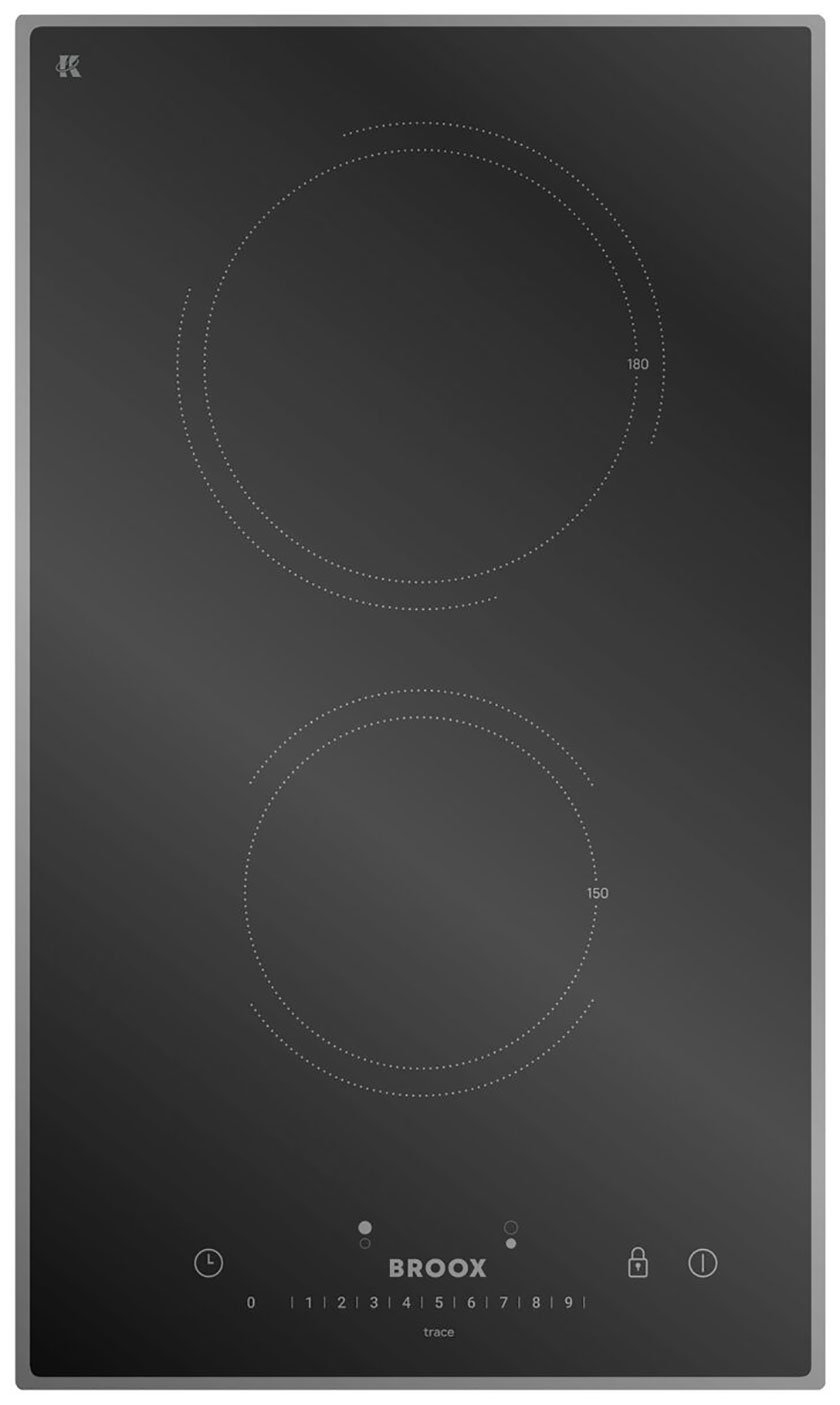 

Электрическая варочная панель Broox ПЭВ 25 С черная trace, Черный