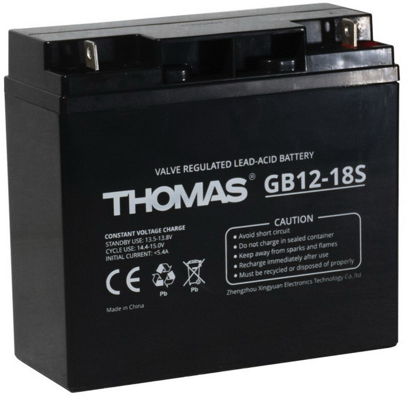 Изображение товара Батарея для ИБП Thomas GB12-18S 12V18Ah