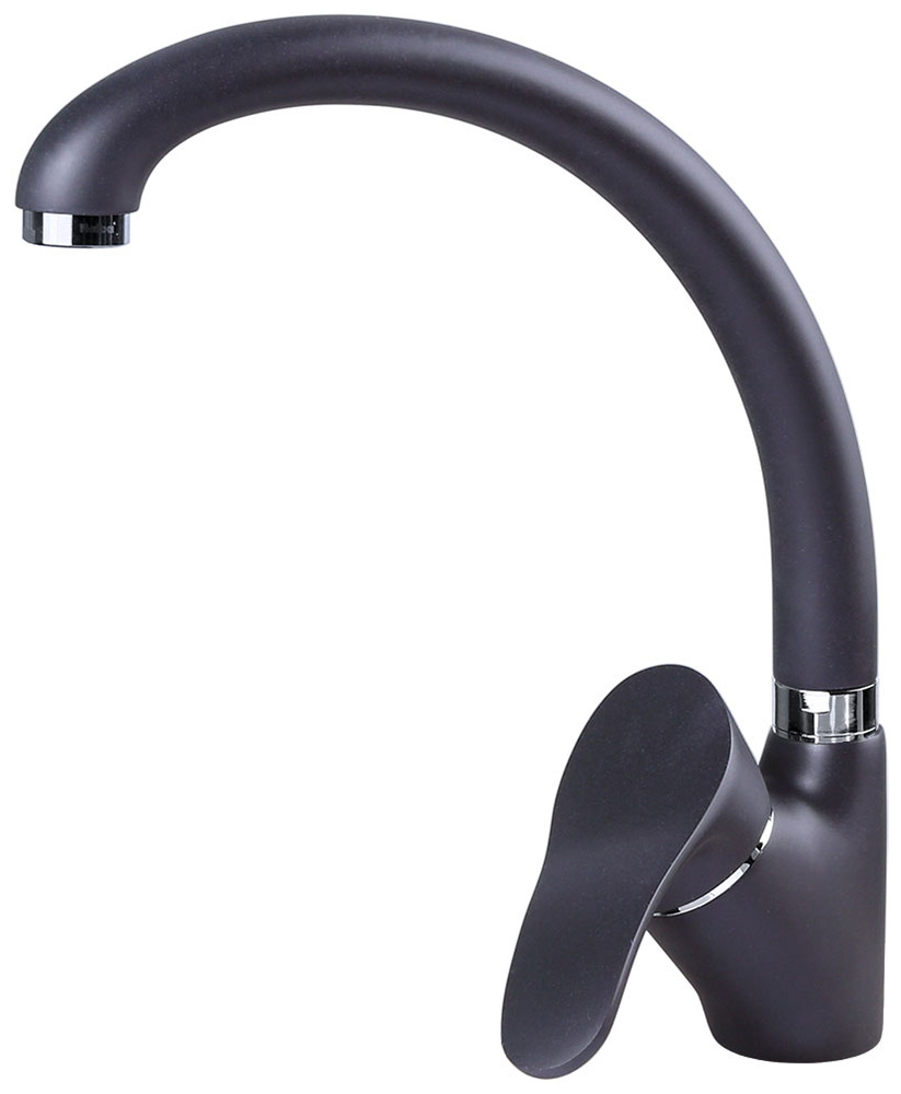 Изображение товара Кухонный смеситель Zigmund & Shtain ZS 0300 черный базальт