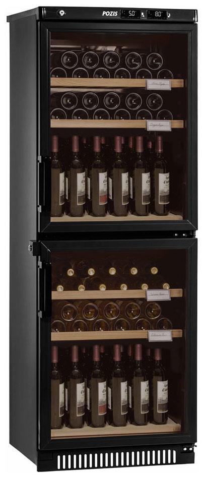 Изображение товара Винный шкаф Pozis ШВД-78 черный