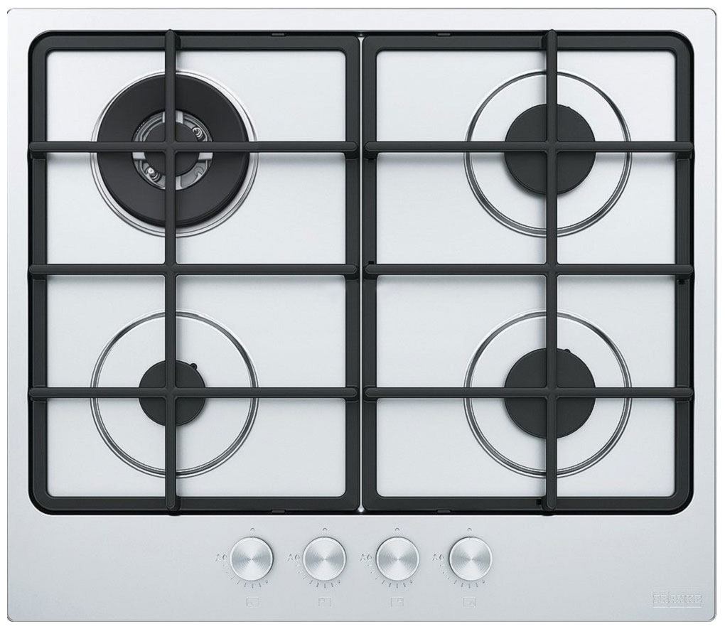 Изображение товара Газовая варочная панель Franke FHSM 604 4G XS C с 4 конфорками и мощной WOK-конфоркой